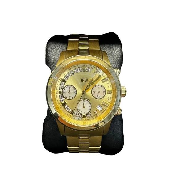 JBW Alessandra Diamond 18k Gold Plated Stainless Steel Quiet Luxury Watch NWB main image 14
